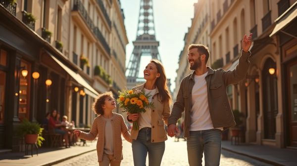 Capturer des souvenirs de famille à Paris avec un photographe