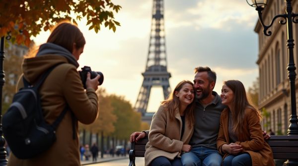 Capturer des souvenirs de famille à Paris avec un photographe